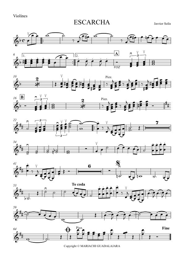 La imagen puede contener una previsualizacion de una partitura